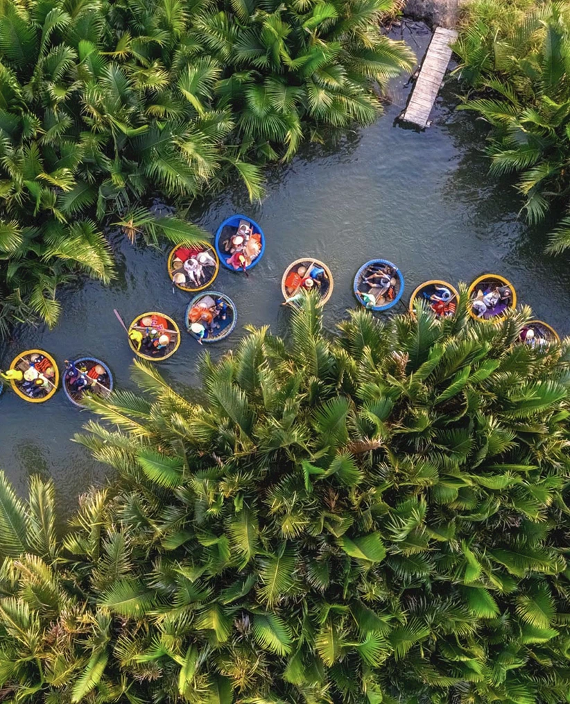Hoian - Coconut Forest Basket Treditional Boats - Fareast 247